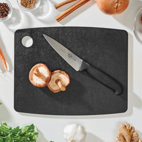 Epicurean Kitchen Series slate cutting board dual-sided design for separate prep tasks.