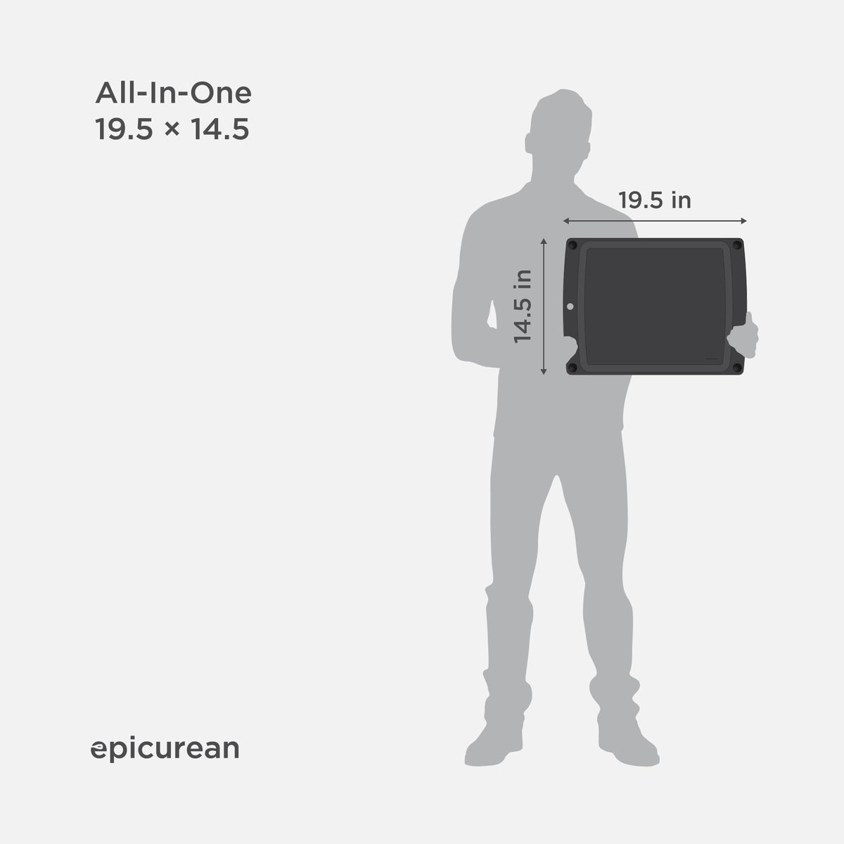 Epicurean Richlite surface is knife-friendly and lightweight for easy handling.