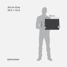 Epicurean Richlite surface is knife-friendly and lightweight for easy handling.