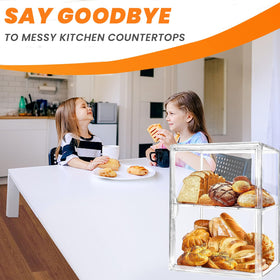 EPSUNORISE bread box with a wide opening for easy access to baked goods.