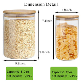 EQEY 111oz jar showing clear glass and premium sealing for freshness.