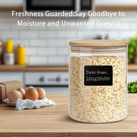 EQEY transparent glass design for quick visibility of contents.