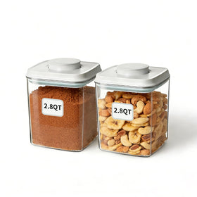 EQI airtight container with one touch lid for quick access and freshness.