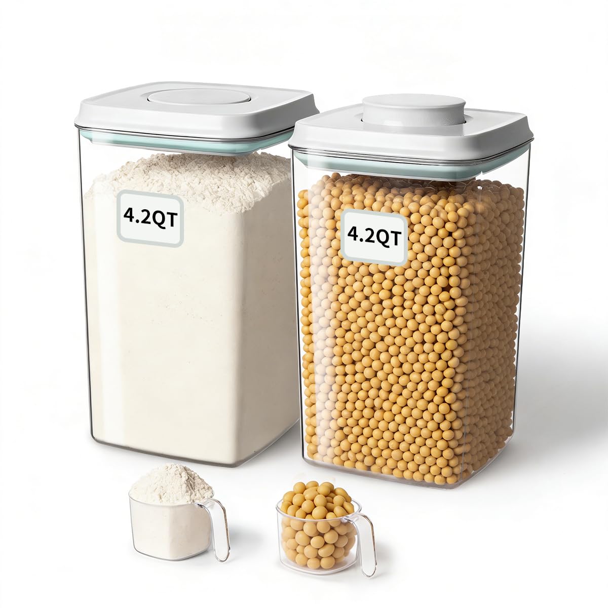 EQI airtight container with one-touch lid offers instant access for busy kitchens