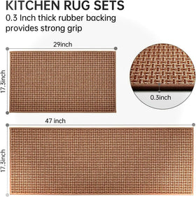 Eqivei absorbent weave kitchen mat soaks spills and protects floors.