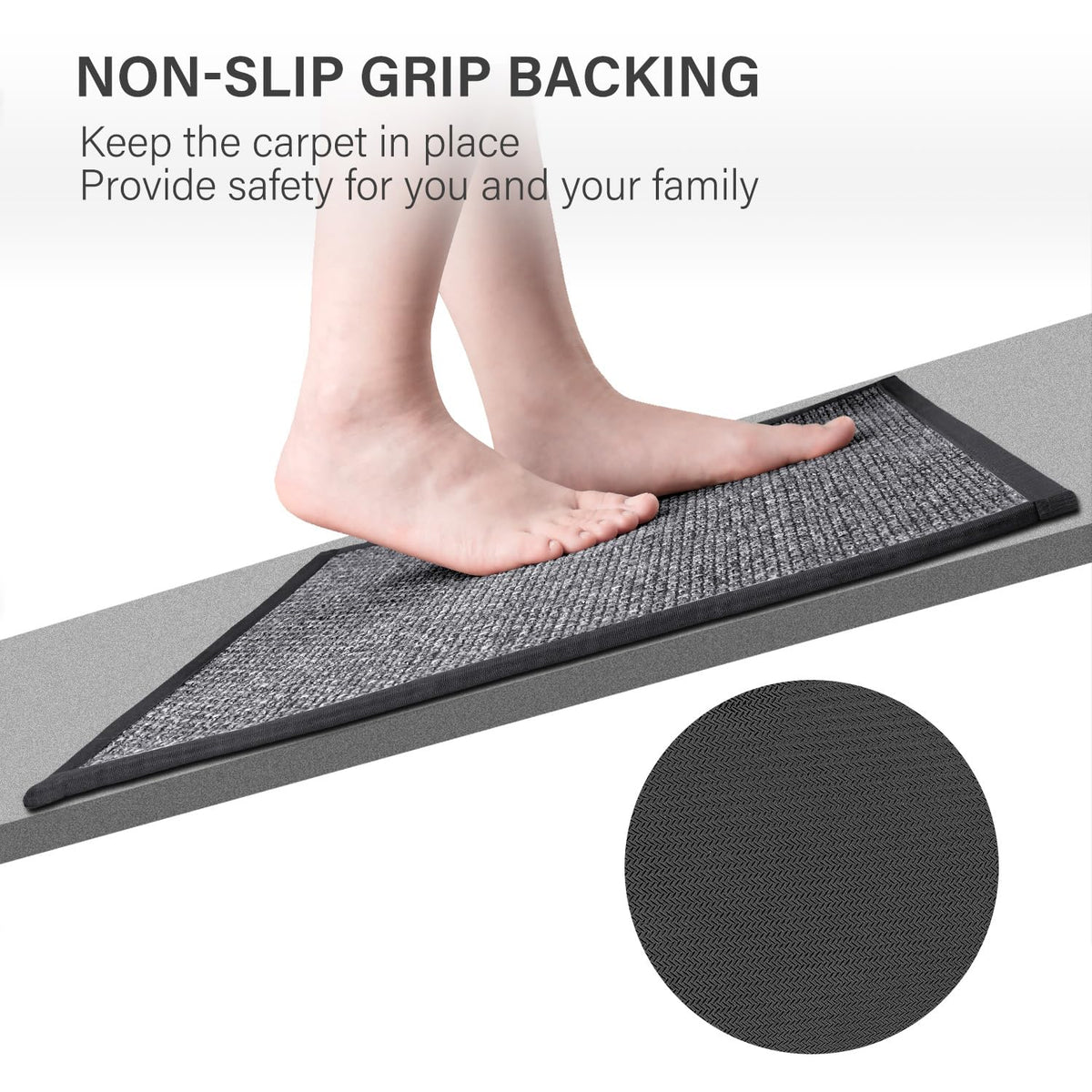 eqivei kitchen rug placed by the sink adds soft comfort while standing