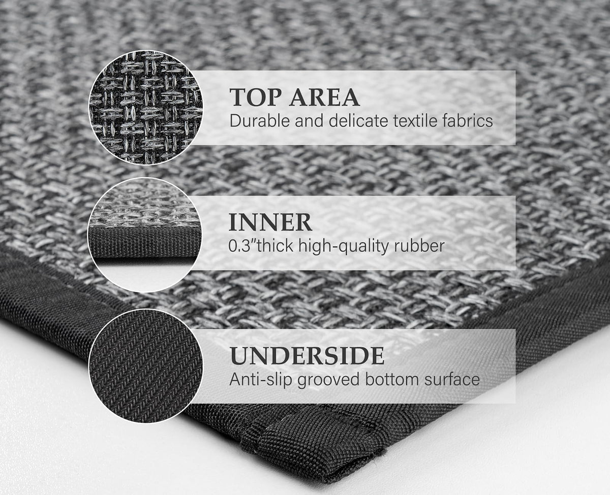 eqivei kitchen rug is machine washable for easy maintenance