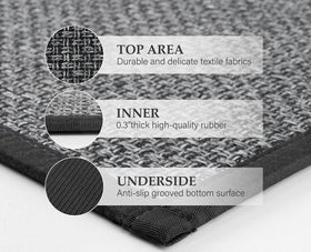 eqivei kitchen rug is machine washable for easy maintenance