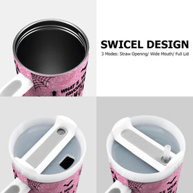 Equoza double-wall insulated tumbler keeps drinks hot or cold longer.