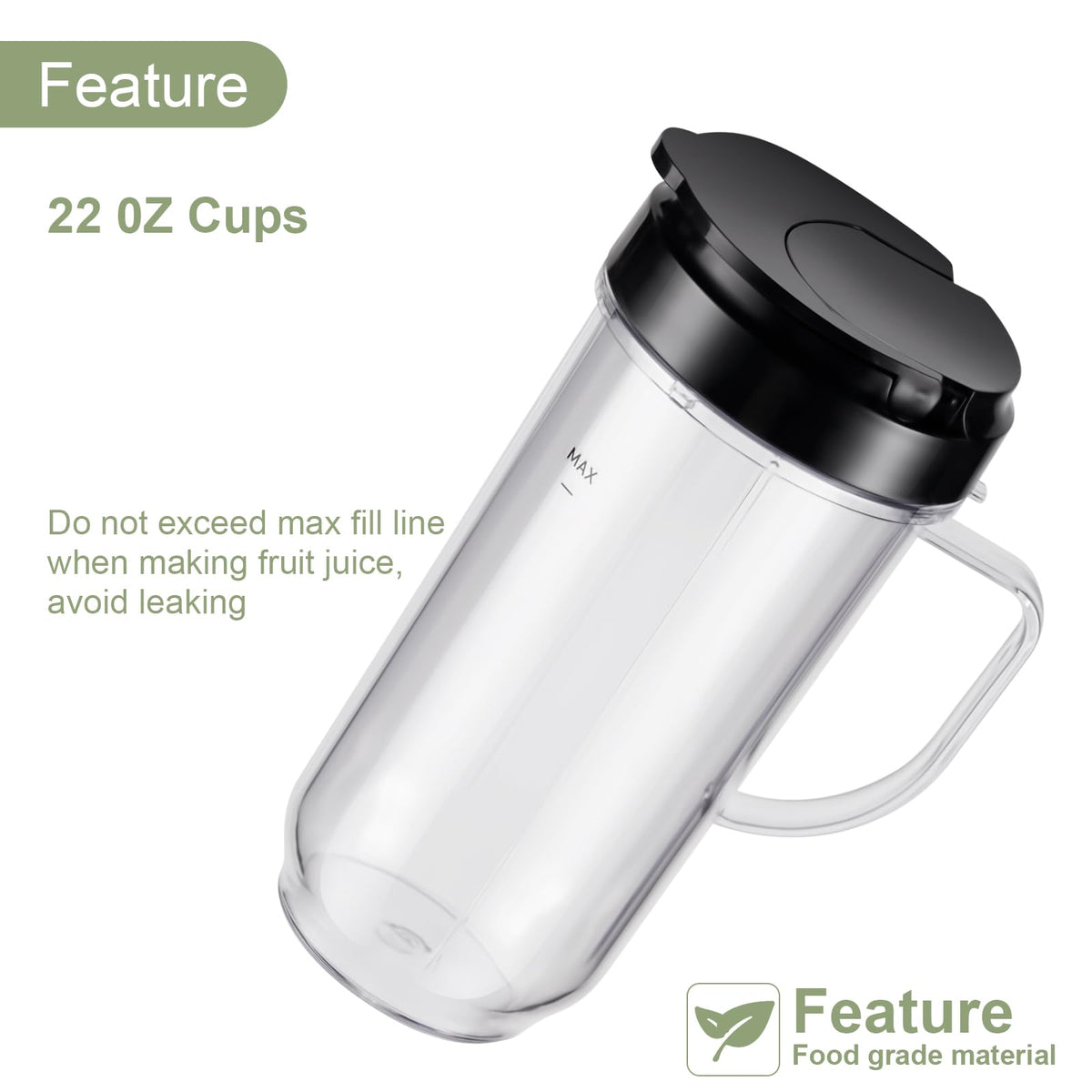 Equust two-pack 22oz cups with flip-top lids ideal for smoothies on the move