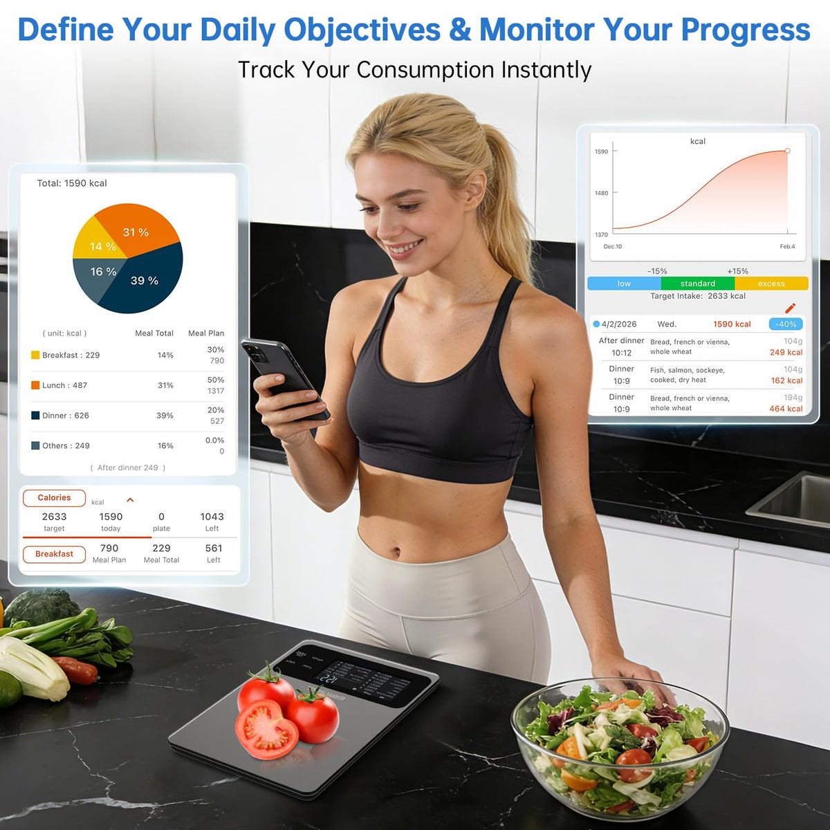ERAVSOW scale 10 kg capacity with precise 1 g increments for baking.
