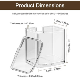 ERETOW DBM-8GC lid with flip-top design for mess-free pouring.
