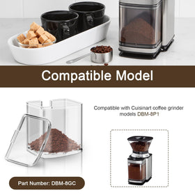 ERETOW DBM-8GC removable grind chamber allows easy cleaning for Cuisinart grinders.