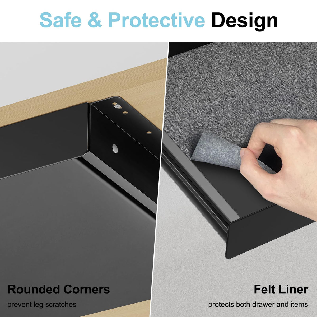 ERGO COLLECT rounded edges prevent bumps and scratches during use.
