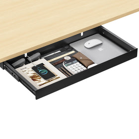 ERGO COLLECT under-desk drawer with full-extension slides for easy access.