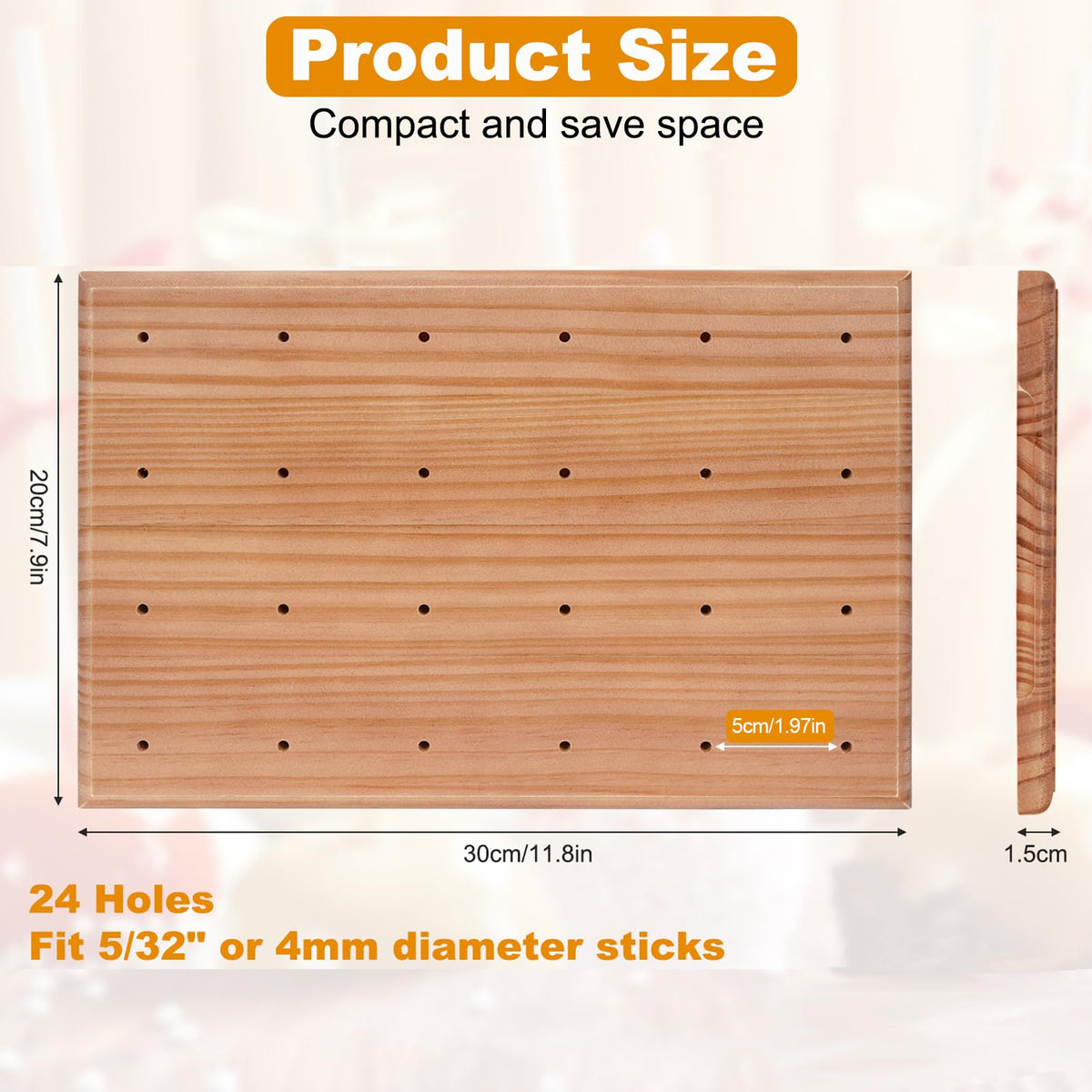 Finger grooves design on Erlsig stand for secure handling of pops