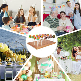 Designed for standard cake pop sticks for neat presentation