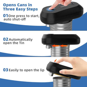 EROBSKJ can opener with a quiet, fast motor for smoother daily use.