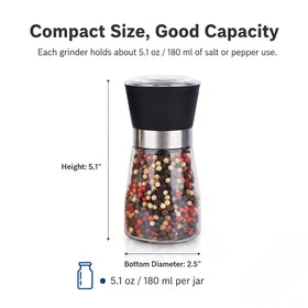 ErrandsHelper adjustable grind knob for fine to coarse seasoning