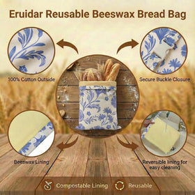 Close-up of Eruidar beeswax coating signaling a reusable, natural design
