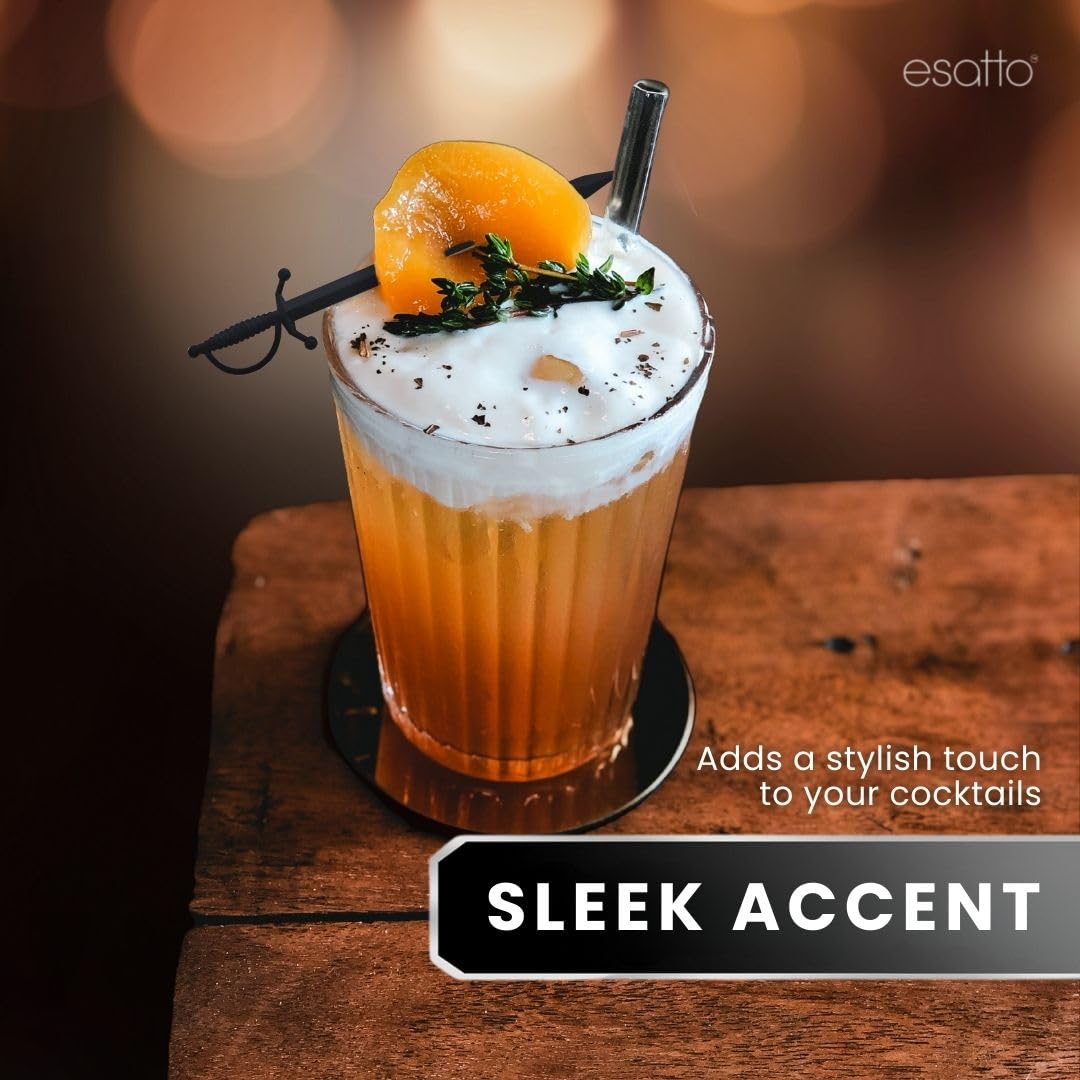 Esatto charcuterie picks sword design enhances boards and easy skewering.