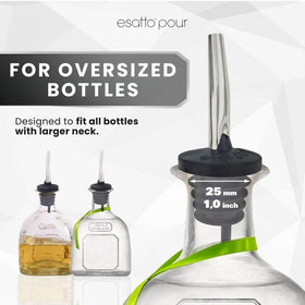 Esatto dust caps protect pour spouts from dirt and pests