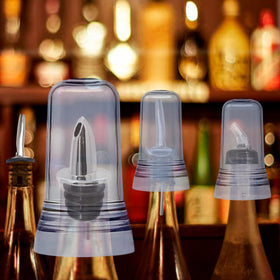 Esatto bulk pack of spout covers enables fast installation on multiple bottles.
