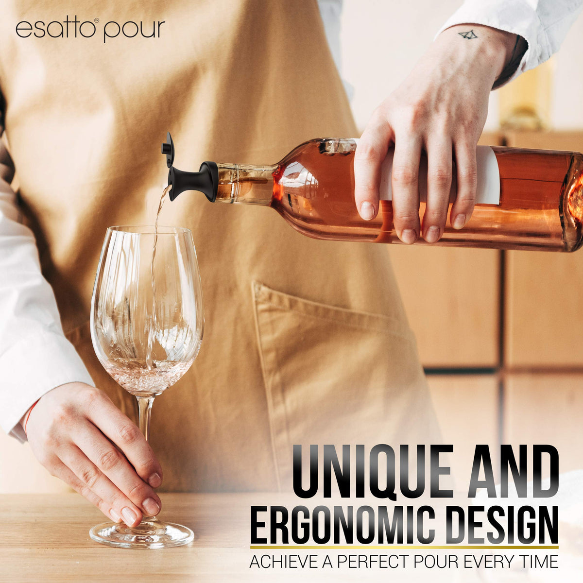 Esatto hygienic sealing keeps bottles clean and protected.