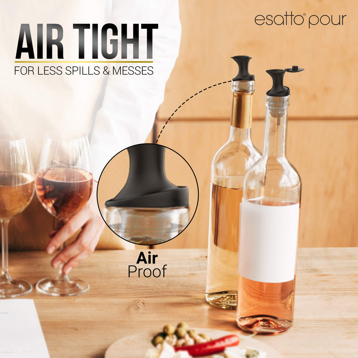 Esatto memory-set plastic stays durable and returns to shape.