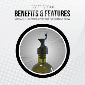Esatto no-waste design maximizes every bottle's yield.