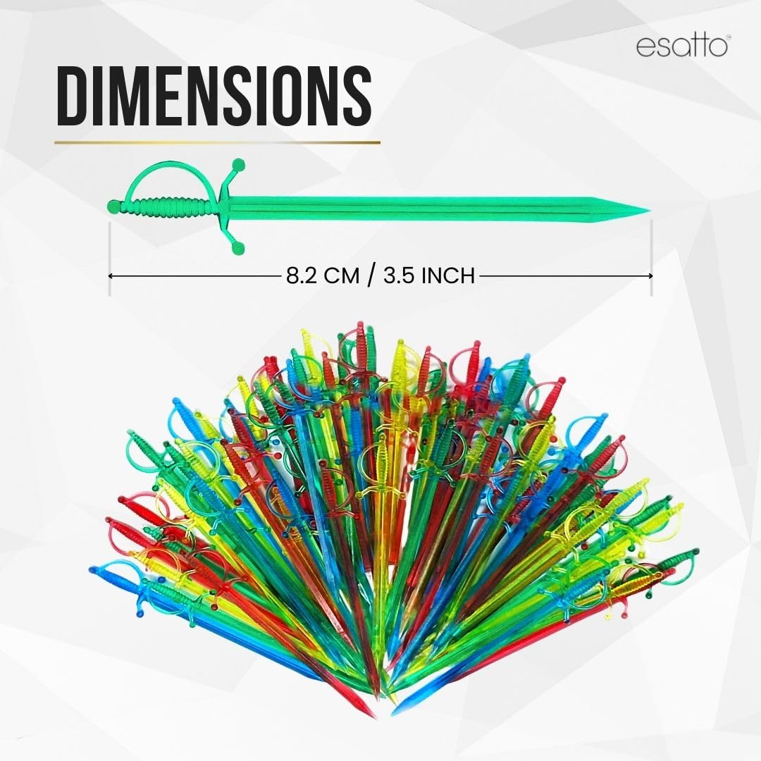 Esatto sword skewers for appetizers securely hold bites