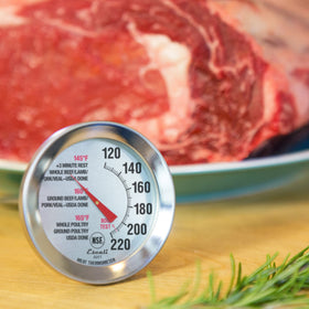 Escali AH1 4.75-inch probe length reaches into roasts easily for accurate readings.