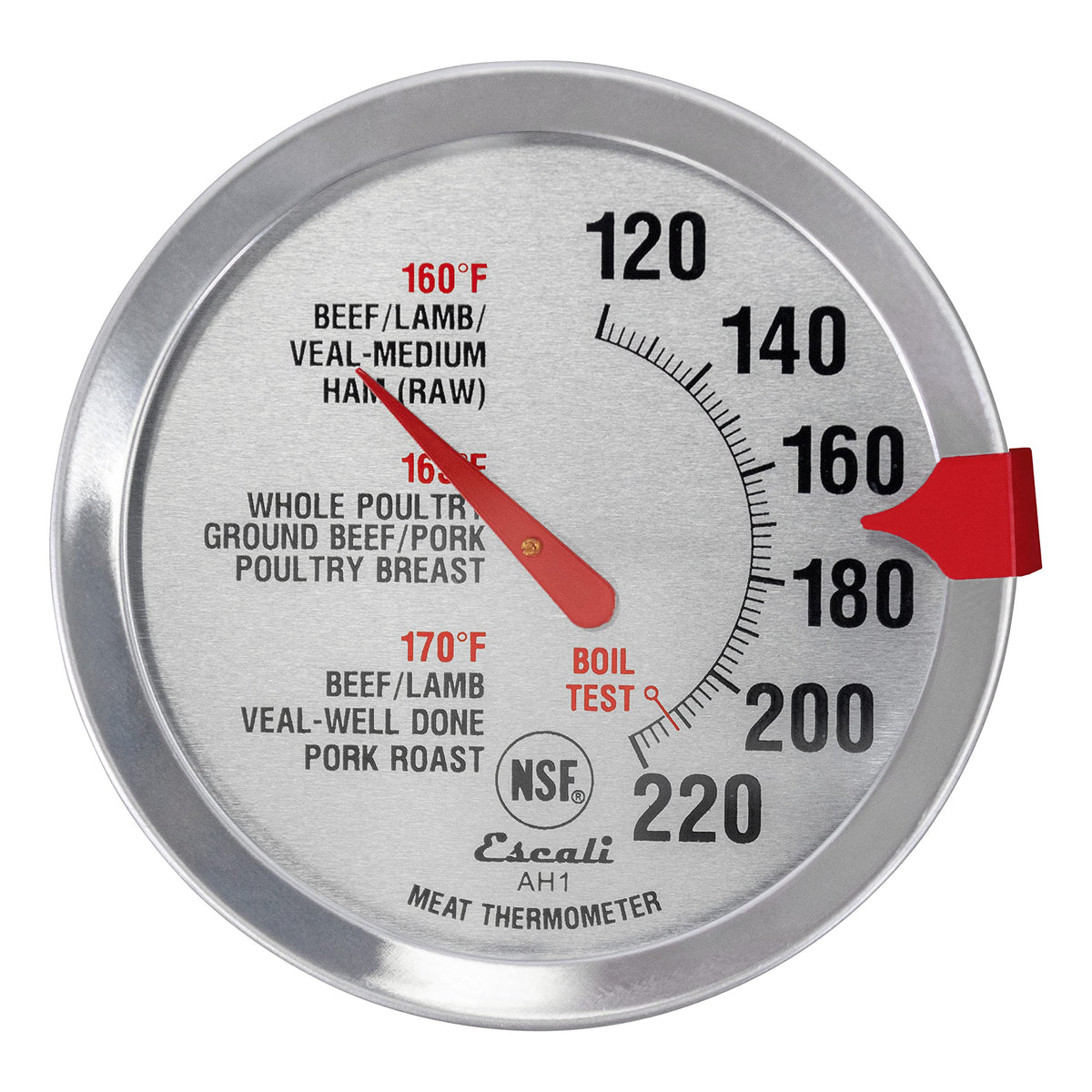 Escali AH1 stainless-steel construction ensures durable, dishwasher-safe performance.