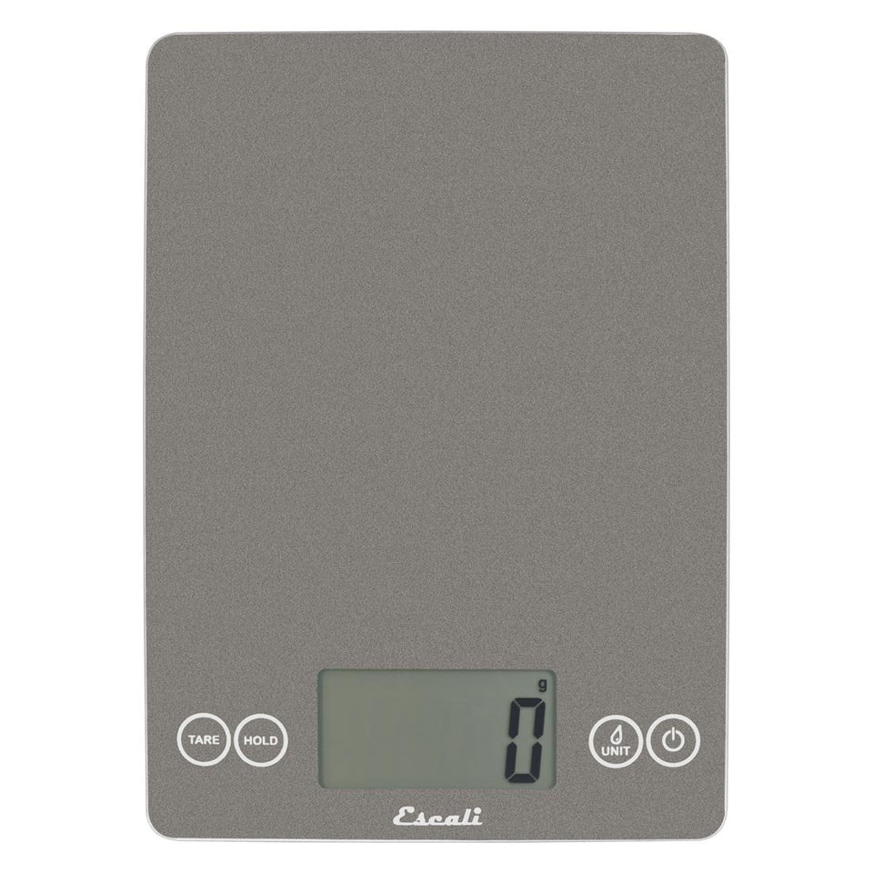 Escali Arti glass kitchen scale display delivers crisp readings for precise ingredient weighing