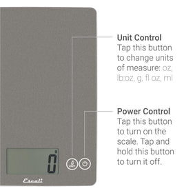 Escali Arti supports liquid and dry measurements for versatile recipes