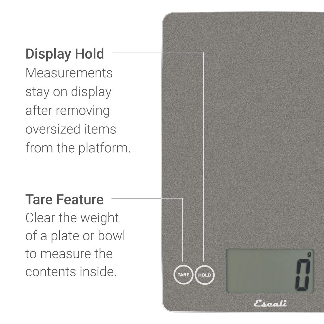 Escali Arti touch-sensitive controls keep the surface smooth and easy to wipe