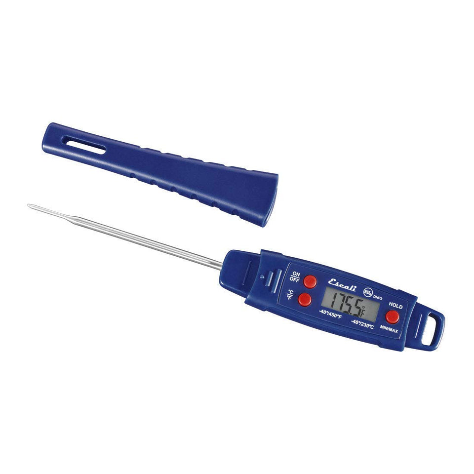 Escali DHP3 close-up of ultra-fast 1.2 mm probe tip for quick readings