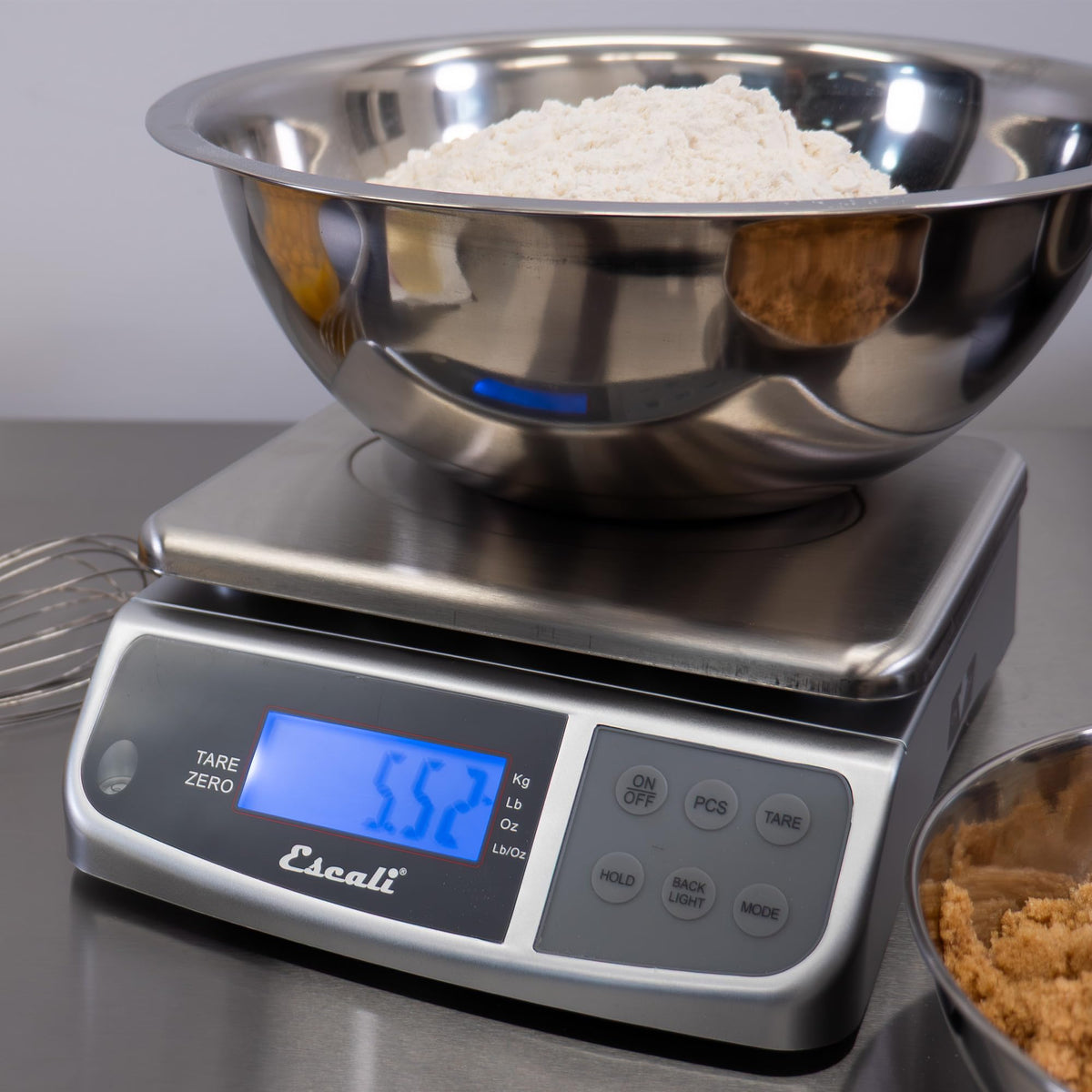 Escali M-Series dual display helps staff read measurements from either side.