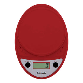 Escali Primo display close-up highlighting precise 0.1 oz / 1 g increments.
