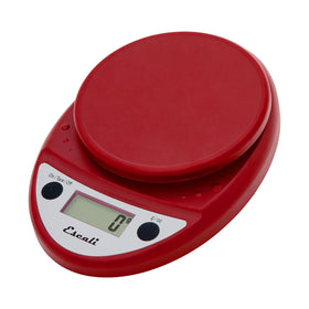 Escali Primo digital scale front view with a clear LED readout for easy weighing.