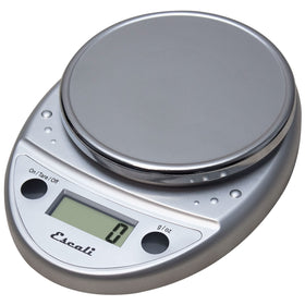 Escali Primo digital scale front view showing compact, precise measuring for quick recipe prep