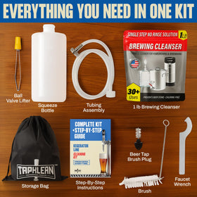 Escentile squeeze bottle for accurate, mess-free cleaning of lines
