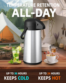 Esemoil 3L large capacity keeps beverages ready for guests.