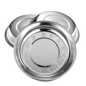 Eslite 18/10 stainless steel plate with mirror finish, durable and rust-resistant.
