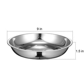 Eslite 9-inch dinner plate features smooth edge and refined finish.
