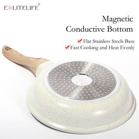 ESLITE LIFE easy-clean ceramic coating after cooking.