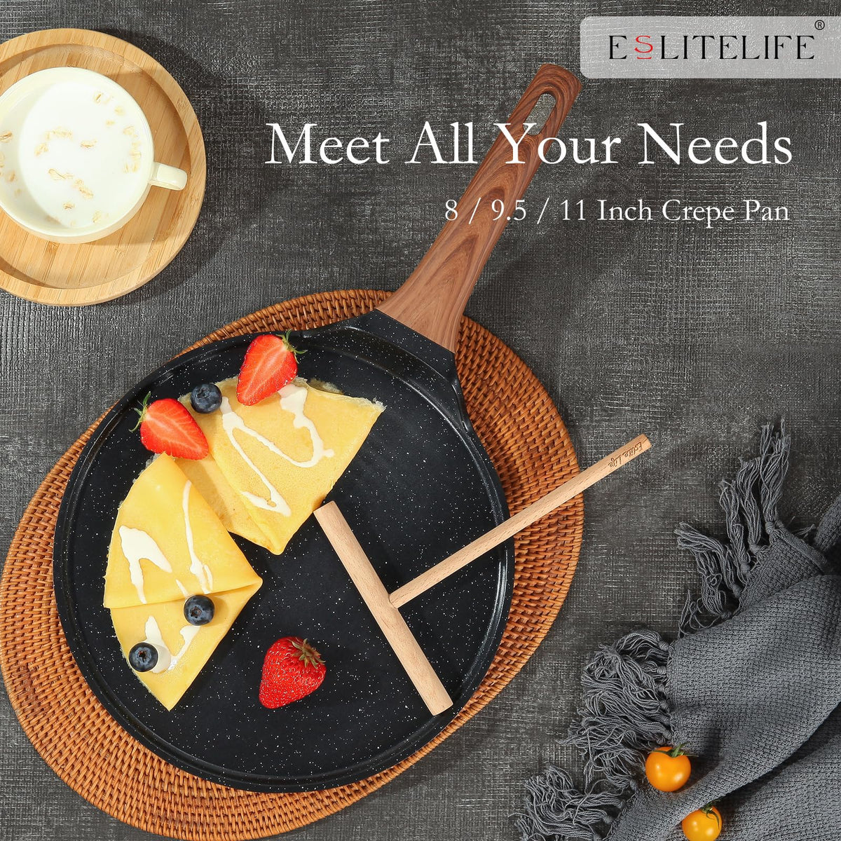 ESLITE LIFE easy-clean cookware for quick cleanup after meals