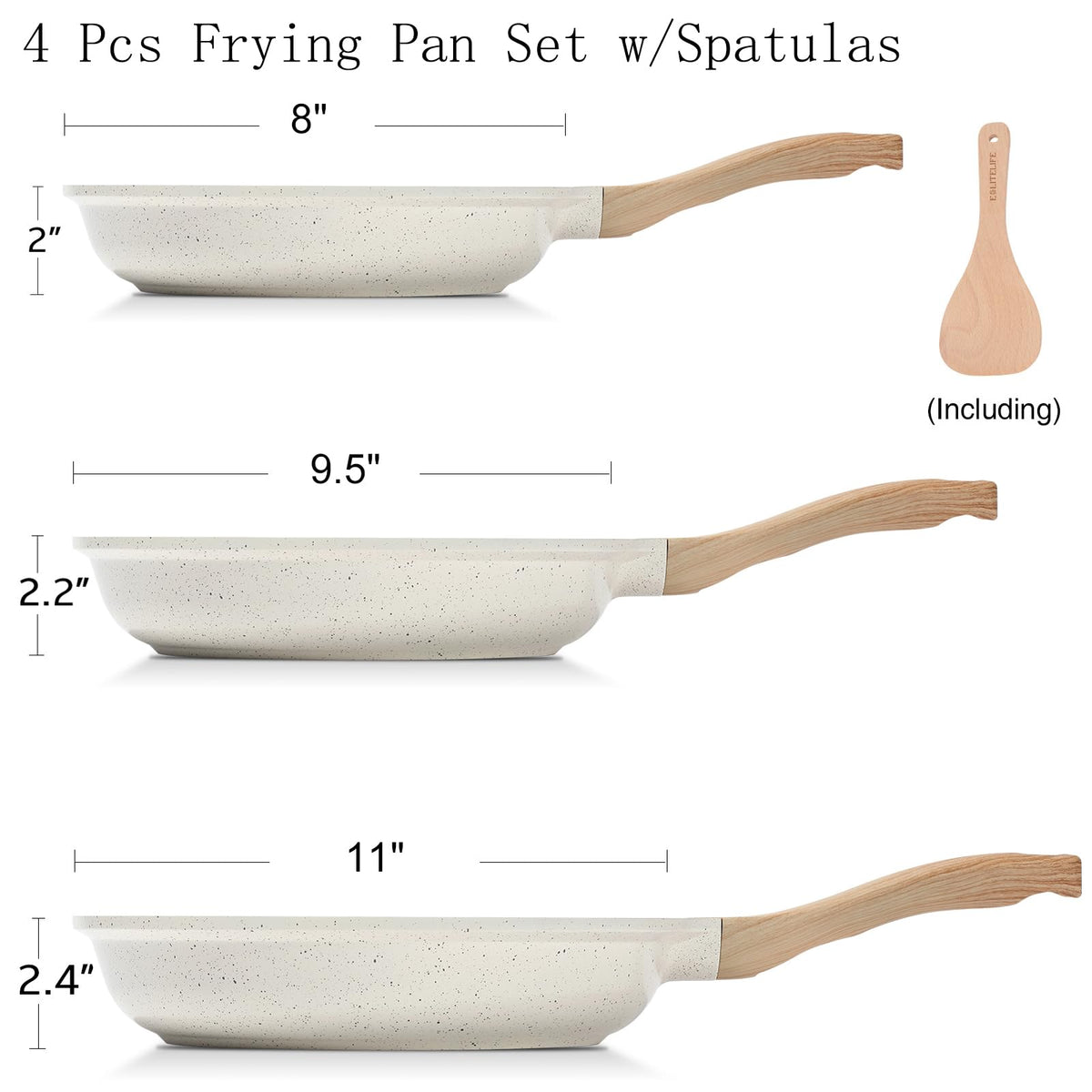 ESLITE LIFE egg omelette release with smooth, easy flipping.