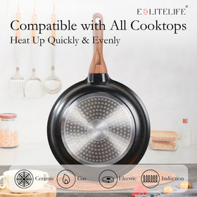 ESLITE LIFE 8-inch frying pan for fast everyday searing.