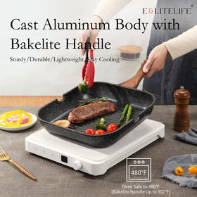ESLITE LIFE granite non-stick coating requires less oil and cleans easily
